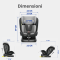 Seggiolino Auto Kiby Isofix Comfy-Fix 360&deg; i-Size (40&ndash;150 cm)