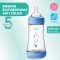 Chicco PERFECT 5 Biberon Anticolica 240 ml, Biberon Flusso Medio 2 Mesi + Bimbo