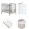 Set Pali Birillo Tortora ( Lettino + Bagnetto + Set Piumone + Materasso )