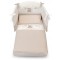 Completo Piumone Azzurra Design Star Bianco Tortora