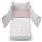 Lettino Culla Contact Azzurra Design Bianco + Materasso + Completo Piumone Bianco Rosa