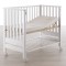 Lettino Culla Contact Azzurra Design Bianco + Materasso + Completo Piumone Bianco Rosa