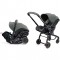 Seggiolino Auto Passeggino Doona X 2 In 1 i-Size R129 Gruppo 0+ Slate Green