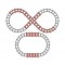 Kit Binari Peg Perego per Trenino Santa Fe Figure 8 Train Rail Road