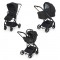 Trio Chicco Seety 2 con Seggiolino Kory Essential i-Size Ebony 