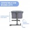 Chicco Culla Next2Me Essential Stone Re LuxAltezza Regolabile, Inclinabile, Buona Circolazione dell'Aria, Materasso e Borsa