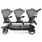 Passeggino Trigemellare Peg Perego Triplette Piroet City Grey