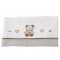 Lenzuoline per Lettino Fun Azzurra Design Bianco Tortora