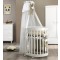 Culla Trasformabile in Lettino Co-Sleep Montessori Cuoricini Leonardo Bianco