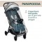 Chicco Passeggino Glee Joyful Teal Portata 22 kg Chiusura Automatica + Parapioggia