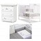 Set Baby Fashion Love Bianco Grigio