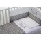Completo Piumone Baby Fashion Love 3pz Bianco Grigio