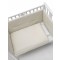 Lettino Erbesi Mini Stelline Bianco Tortora + Completo Tessile