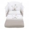Set Pali Flippy Bianco Naturale (Lettino Trasformabile in Culla + 2 Materassi + Piumone Paracolpi)