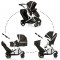 Passeggino Gemellare Hauck Duett 2 Trasformabile