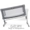 Culla Co-Sleeping Joie Roomie Gray Flannel
