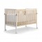 Set Pali Flippy Bianco Naturale (Lettino Trasformabile in Culla + 2 Materassi + Piumone Paracolpi)