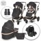 Trio Lorelli Glory Black + Seggiolino Auto i-Sieze Portata 22 Kg