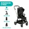 Trio Chicco One4Ever Light City Map Re_Lux con Seggiolino Auto Kory Black