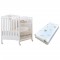 Kit Lettino Azzurra Design Web Bianco + Materasso