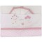 Set Lenzuola Andy & Helen per Maxi Culla Ricamato D43 3 pz Rosa