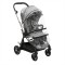 Chicco Trio One4Ever Light Silverleaf con 2 Sedute evolutive e Seggiolino Kory i-Size Black Portata 22 Kg