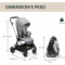 Passeggino Chicco One4Ever Lounge Sparkle Grey