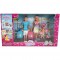 Set Bambole Simba Steffi Love Famiglia Vacanza a Sorpresa