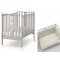 Lettino Erbesi Mini Stelline Bianco Tortora + Completo Tessile