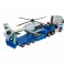 Camion con Rimorchio Elicottero Polizia Majorette Volvo Truck + Airbus Police Helicopter