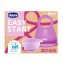 Set Pappa Chicco Easy Start in Silicone Rosa 6m+