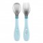 Set Posate Chicco Metal Cutlery in Acciaio 18M+ Azzurro