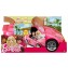 Barbie Cabrio Glamour Auto Due Posti Con Dettagli Realistici Rosa