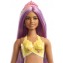  Bambola Barbie Dreamtopia Sirena Coda Arcobaleno Capelli Viola