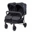 Passeggino Gemellare Lorelli Duo con Borsa Nero