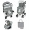 Trio Brevi Millestrade Orso Ricamo Grigio Melange