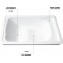 Kiby Cassettiera Fasciatoio Armonia Bianco con Vaschetta e 3 Cassetti