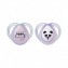 Tommee Tippee Set 02 Succhietti Anytime Ortodontico 0-6 mesi in Silicone Lavanda Panda