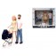 Set Bambole Simba Inglesina Steffi Love Famiglia con Carrozzina