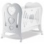 Lettino Feritre Tre Cuori Bianco Grigio 