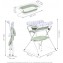 Ms Innovaciones ZOE Vasca da bagno Verde con gambe, fasciatoio, cuscino riduttore e cestino portaoggetti