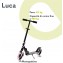 Lionelo Monopattino Luca Black Carbon Pink