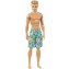 Bambola Barbie Ken Beach Bionda Costume Fiori