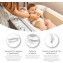 Ms Innovaciones ZOE Vasca da bagno Grigio con gambe, fasciatoio, cuscino riduttore e cestino portaoggetti