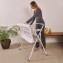 Ms Innovaciones ZOE Vasca da bagno Beige con gambe, fasciatoio, cuscino riduttore e cestino portaoggetti