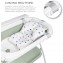 Ms Innovaciones ZOE Vasca da bagno Verde con gambe, fasciatoio, cuscino riduttore e cestino portaoggetti