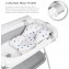 Ms Innovaciones ZOE Vasca da bagno Grigio con gambe, fasciatoio, cuscino riduttore e cestino portaoggetti