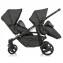 Passeggino Duo Gemellare Brevi Ovo Twin Grigio Melange Scuro