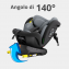 Seggiolino Auto Kiby Isofix Comfy-Fix 360&deg; i-Size (40&ndash;150 cm)
