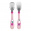 Set Posatine Chicco Metal Cutlery in Acciaio Inox 18M+ Rosa